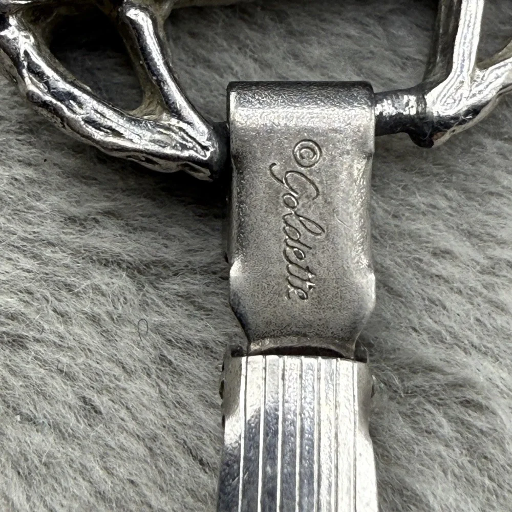 Vintage Goldette Bracelet‎ Silver Tone